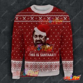 300 This Is Santa 3D Print Ugly Christmas Sweatshirt