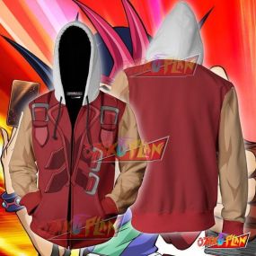 Yu-Gi-Oh! Zexal Tsukumo Yuma Hoodie Cosplay Jacket Zip Up