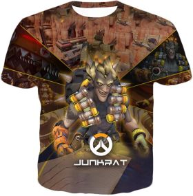 Overwatch Game Defense Hero Junkrat T-Shirt OW037