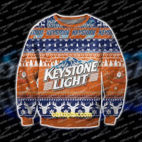 3D All Over Print Keystone Light Beer Ugly Christmas Sweatshirt 11920201