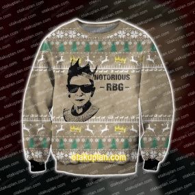 3D All Over Print Notorious R.B.G Ugly Sweatshirt