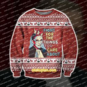3D All Over Print Ruth Bader Ginsburg Ugly Sweatshirt