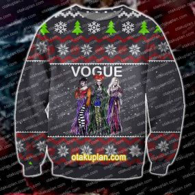 3D Print Knitting Pattern Vogue Magazine Ugly Christmas Sweatshirt