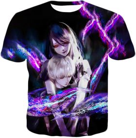 Tokyo Ghoul Kaneki X Rize Cool Kink Connection Amazing Fan Art Promo T-Shirt TG093