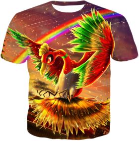 Super Legendary Ho Oh Awesome Action T-Shirt