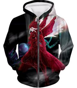 Overlord Super Cool Shalltear Bloodfallen Perfect Warrior Armor Awesome Anime Action Zip Up Hoodie OL043