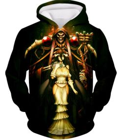 Overlord Sorcerer King Ainz Ooal Gown and White Devil Albedo Cool Anime Promo Hoodie OL044