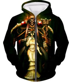 Overlord Sorcerer King Ainz Ooal Gown and White Devil Albedo Cool Anime Promo Zip Up Hoodie OL044