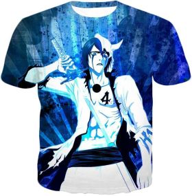Bleach Cool Anime Bleach Number 4 Ulquiorra Cifer Awesome Promo T-Shirt BH048