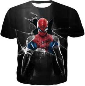 Cool Spider Hero Black T-Shirt VE049