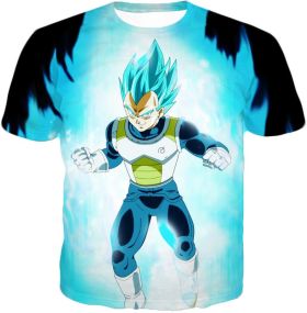 Dragon Ball Z Super Saiyan Blue Vegeta SSB T-Shirt