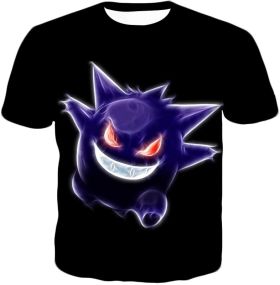 Cool Ghost Type Gengar Amazing Black T-Shirt