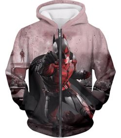 Ultimate 3D Graphic Batman Action Awesome Zip Up Hoodie BM065