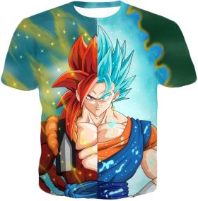 Dragon Ball Z Super Saiyan Blue Vegetto And SSJ4 Gogeta T-Shirt