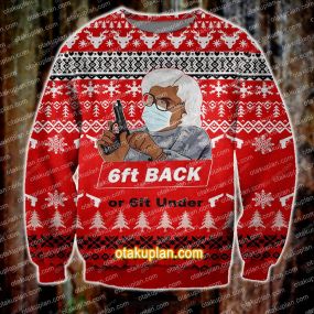 6ft Back Or 6ft Under 3D Print Ugly Christmas Sweatshirt