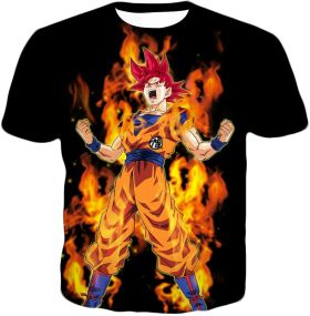 Dragon Ball Z Super Saiyan God Red Goku T-Shirt