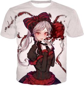 Overlord Cute Vampire Shalltear Bloodfallen Awesome Anime White T-Shirt OL008