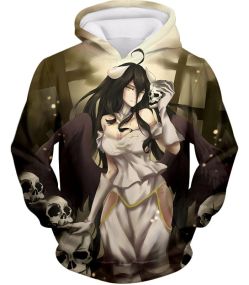 Overlord Beautiful Albedo Infatuated with Ainz Cool Promo Anime Graphic Hoodie OL080