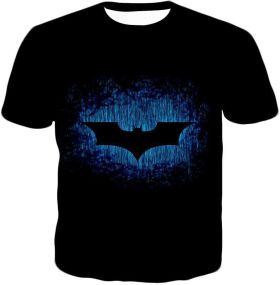 Justice Symbol Cool Batman Logo Black T-Shirt BM080