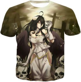 Overlord Beautiful Albedo Infatuated with Ainz Cool Promo Anime Graphic T-Shirt OL080