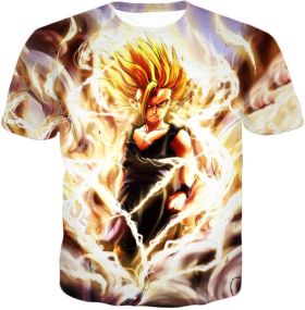 Dragon Ball Super Awesome Gohan Ultimate Super Saiyan 2 Cool Graphic Action T-Shirt DBS094