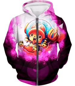 One Piece Cool Straw Hat Pirates Doctor Tony Tony Chopper Awesome Zip Up Hoodie OP097