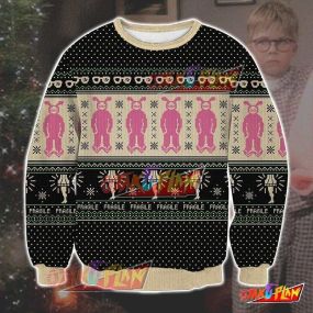 A Christmas Story 3D Print Ugly Christmas Sweatshirt