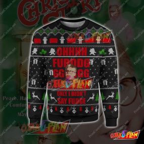 A Christmas Story Ohh 3D Print Ugly Christmas Sweatshirt