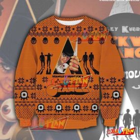 A Clockwork Orange 3D Print Pattern Ugly Christmas Sweatshirt