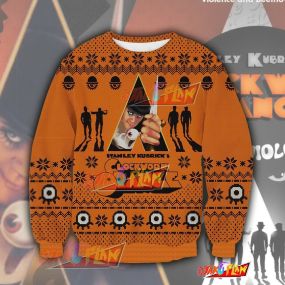 A Clockwork Orange 3D Print Ugly Christmas Sweatshirt