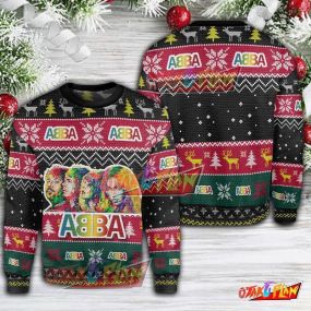 Abba 3D Print Ugly Christmas Sweatshirt