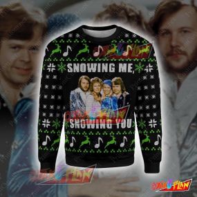 ABBA Snowing 3D Print Ugly Christmas Sweatshirt