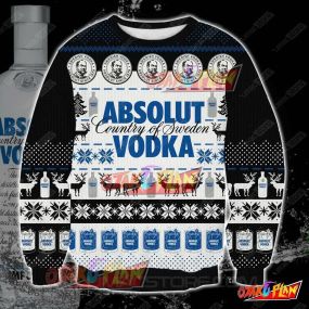 Absolut Vodka 0310 3D Print Ugly Christmas Sweatshirt
