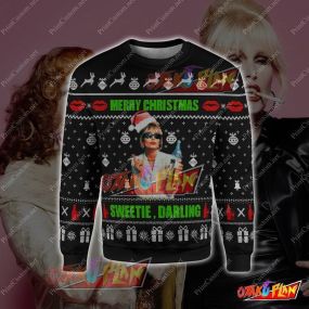 Absolutely Fabulous Sweetie 3D Print Ugly Christmas Sweatshirt