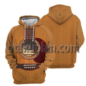Acoustic Guitar 3D All Over Printed T-Shirt Hoodie