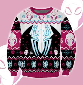 Across The Spider Verse Spider Gwen 2023 3D Printed Ugly Christmas Sweatshirt