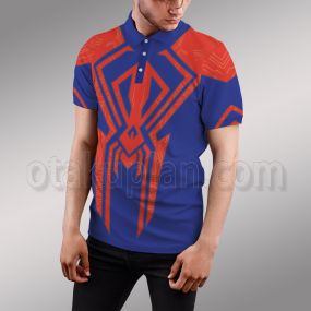 Across The Spider Verse Spider Hero 2099 Cosplay Polo Shirt