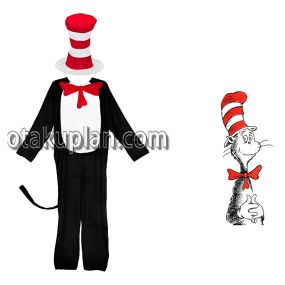 Adults Dr Seuss Cat In The Hat Cosplay Costume