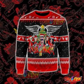 AEROSMITH 3D Print Ugly Christmas Sweatshirt