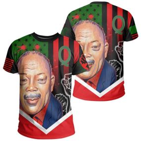 African American Flag Quincy Jones African T-Shirt