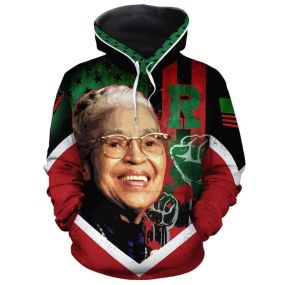 African Hoodie African American Flag Rosa Park Pullover