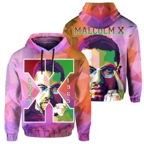 African Hoodie African American Malcolm X Pullover