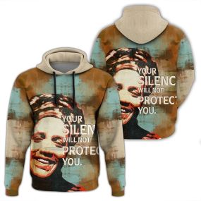 African Hoodie Audre Lorde Quote Paint Mix Hoodie