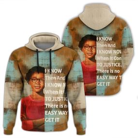 African Hoodie Claudette Colvin Quote Paint Mix Hoodie