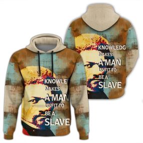 African Hoodie Frederick Douglass Quote Paint Mix Hoodie
