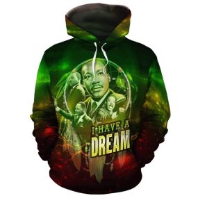African Hoodie Galaxy Martin Luther King Jr Pullover