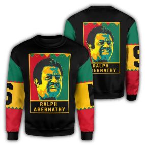 African Sweatshirt Ralph Abernathy Black History Month Style Men Sweatshirt