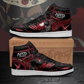 Afro Samurai Black Red Anime Sneakers Shoes
