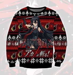 Akame Ga Kill Akame 3D Printed Ugly Christmas Sweatshirt