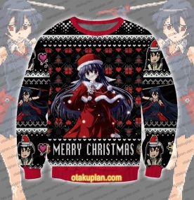 Akame Ga Kill Akame Christmas Attack Ugly Christmas Sweatshirt